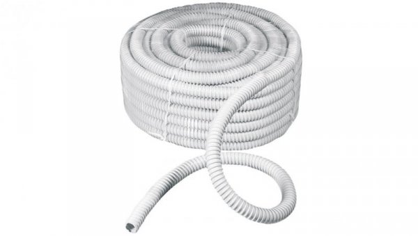 Rura spiralna wysokoelastyczna szara PVC fi12 ECGFE12 /30m/