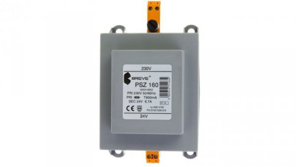 Transformator 1-fazowy bezpieczeństwa PSZ 160 230/ 24V 6,7A, na szynę DIN, IP30, Ta 40, 16024-9952