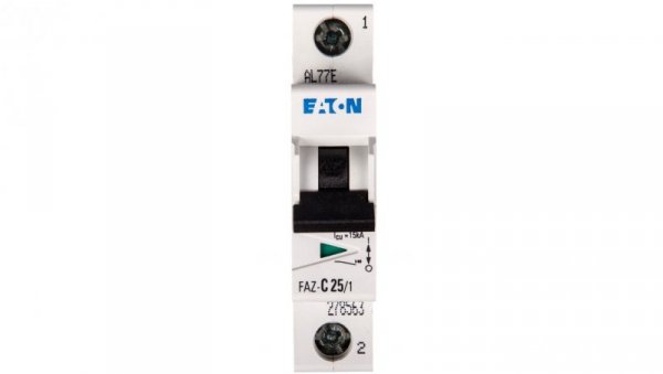 Wyłącznik nadprądowy 1P C 25A 15kA AC FAZ C25/1 278563