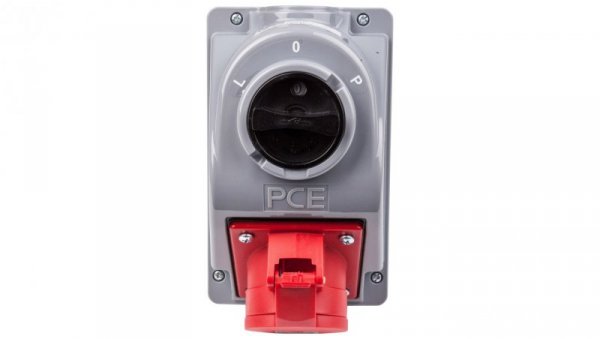 Gniazdo stałe z wyłącznikiem L-0-P 32A 4P 400V IP44 COMBO-POL 960624401W