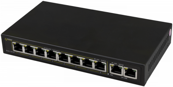 SWITCH POE PULSAR SG108 10-PORTÓW (8xPoE + 2xUPLINK)