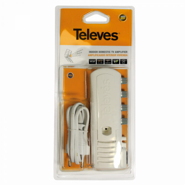 Wzmacniacz domowy ze złączami typu &quot;F&quot; - 3 wyjścia (2+TV): VHF/UHF – Auto LTE
