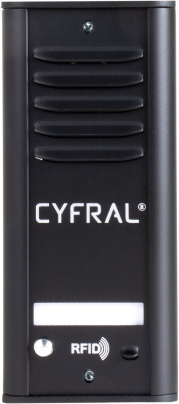 DOMOFON CYFRAL COSMO 1-LOKATORSKI KASETA CZARNA/UNIFON CZARNY