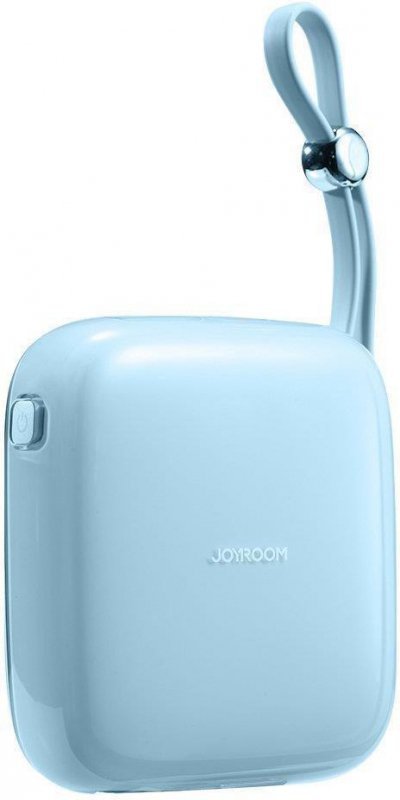 Powerbank Joyroom Jelly Series JR-L002 10000mAh 22.5W PD QC z kablem 1x USB-A 1x USB-C niebieski