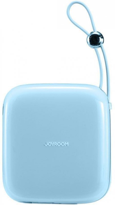 Powerbank Joyroom Jelly Series JR-L002 10000mAh 22.5W PD QC z kablem 1x USB-A 1x USB-C niebieski