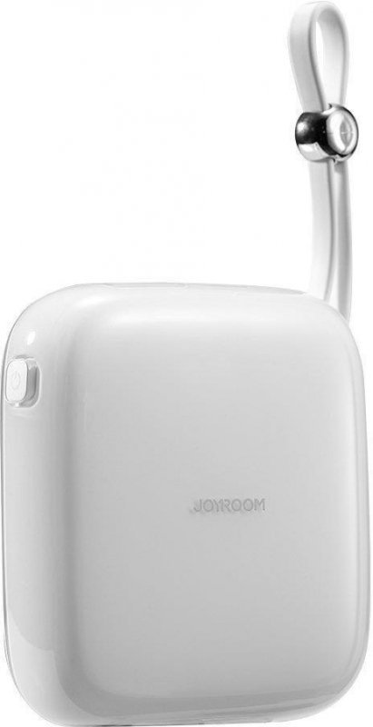 Powerbank Joyroom Jelly Series JR-L002 10000mAh 22.5W PD QC z kablem 1x USB-A 1x USB-C biały