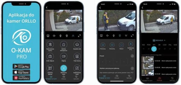 Kamera IP ORLLO Z17 Ultra 4K zewnętrzna obrotowa GSM na kartę SIM