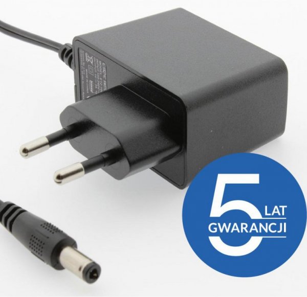 ZASILACZ WTYCZKOWY ESPE 12V 2A 24W WTYK PROSTY 2,1x5,5mm 5 LAT GW.
