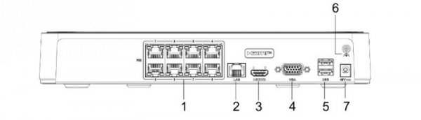 Rejestrator IP Hilook 8 kanałowy 4MP NVR-8CH-H/8P PoE z dyskiem 2TB