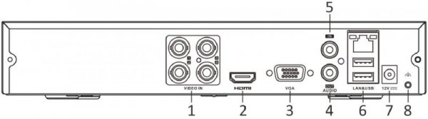 Rejestrator 5w1 Hilook 4 kanałowy 4MP DVR-4CH-4MP z dyskiem 1TB