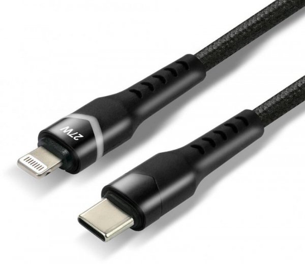 KABEL USB-C / Lightning Apple iPhone LED RGB everActive CBB-1CIR 100cm PD 27W