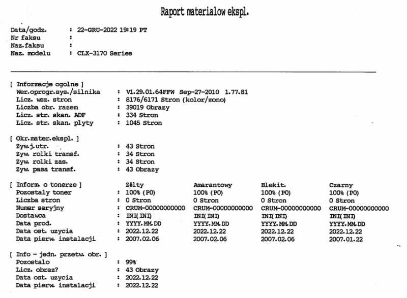 Urządzenie wielofunkcyjne SAMSUNG 3175FW-WIECZNY CZIP