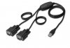 Digitus Konwerter/Adapter USB 2.0 do 2x RS232 (DB9) z kablem USB A M/Ż dł. 1,5m