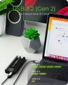 IcyBox Stacja dokująca IB-180MC-C31 M.2 NVMe&SATA Docking, USB 3.2 (Gen2) Type-C, Aluminium