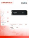 Crucial Dysk SSD T705  2TB M.2 NVMe 2280 PCIe 5.0 14500/12700 radiator