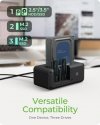 IcyBox Stacja dokująca IB-2924MSCL-C31 Docking & CloneStation                    1x 2,5/3,5 do 1x M.2 NVMe & M.2 NVM