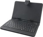 Esperanza KLAWIATURA + ETUI DO TABLETÓW 7 EK123 MADERA / SKÓRA            EKOLOGICZNA /  STAND / CZARNE