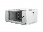 Lanberg Szafa instalacyjna wisząca 19 cali 4U 600X450mm szara (drzwi szklane)