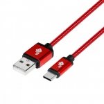 TB Kabel USB-USB C 1.5m rubinowy sznurek