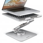 AXAGON Podstawa do laptopów aluminiowa STND-LR 10-17.3 cala regulowane kąty nachylenia, obrót o 360 stopni, Szara