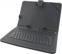 Esperanza KLAWIATURA + ETUI DO TABLETÓW 10,1 EK125 MADERA / SKÓRA EKOLOGICZNA / STAND / CZARNE 