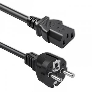 Qoltec Kabel zasilający SCHUKO CEE 7/7 (E/F) | IEC C13 | 3x1.0mm2 | Czysta miedź Cu | 1.5m