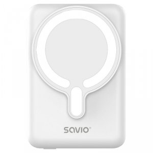 Savio Powerbank 10000 mah magnetyczny biały BA-13