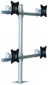 Edbak SV07 Uchwyt biurkowy do czterech monitorów 19-27 cali VESA 75x75 - 100x100 40 kg