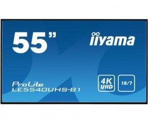 IIYAMA Monitor 55 LE5540UHS-B1 4K, 18/7, AMVA3, LAN, HDMI