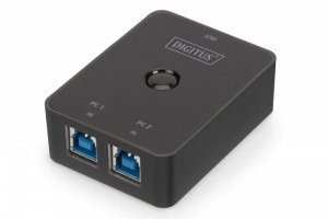 Digitus Przełącznik USB 3.0 Super Speed 5 Gbps, 2 PC - 1 Urządzenie, samozasilający