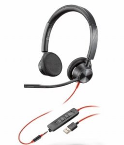 Plantronics Słuchawki przewodowe Blackwire 3325-M USB-A 3.5mm Microsoft Teams