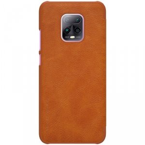 Nillkin Etui Qin Leather Xiaomi Redmi 10X 5G/10X Pro 5G Brązowe