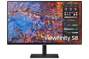 Samsung Monitor 32 cale ViewFinity S80PX IPS 3840x2160 UHD 16:9 1xHDMI 1xDP 1xUSB-C (90W) 3xUSB 3.0 LAN 5ms PinP/PbyP 60Hz HAS+P