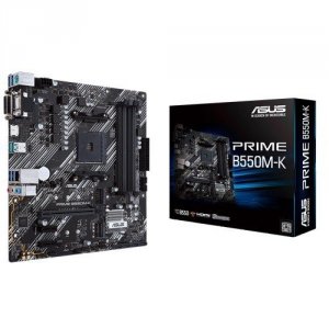 Asus Płyta główna PRIME B550M-K AM4 4DDR4 DVI-D/HDMI M.2 mATX