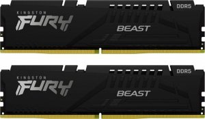 Kingston Pamięć DDR5 Fury Beast Black  64GB(2*32GB)/6000  CL40
