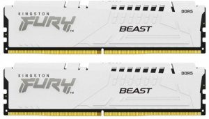 Kingston Pamięć  DDR5 Fury Beast 64GB(2*32GB)/6000 CL40 biała