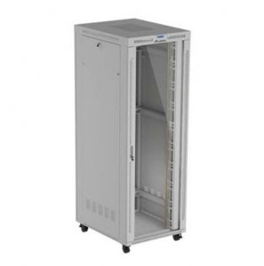 Lanberg Szafa instalacyjna rack stojąca 47U 800x1000 szara  drzwi        przeszkolne  LCD ( flat pack) V2