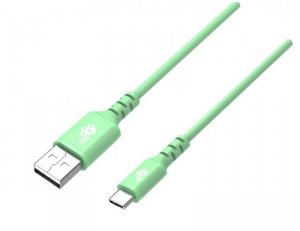 TB Kabel USB-USB C 1m silikonowy zielony Quick Charge