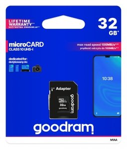 GOODRAM Karta pamięci microSDHC 32GB CL10 + adapter