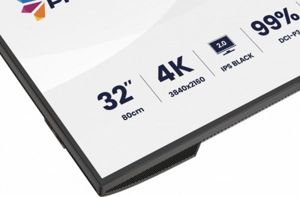 IIYAMA Monitor 31.5 cala ProGraphic HB3201UHSNP-B1 4K,IPS BLACK 2.0,450cd,VESA USB-c dock(PD:96W),HDMI,DP,DAISY/CHAIN,4xUSB,RJ45
