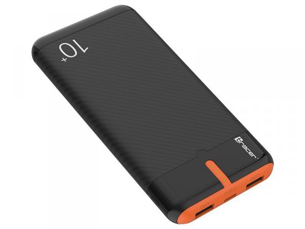 Tracer PowerBank EnerGo 10000mAh czarno-pomarańczowy