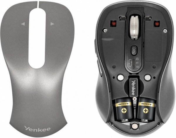 YENKEE Mysz bezprzewodowa Dual Bluetooth + USB 2,4GHz YMS 2010SR GYRO