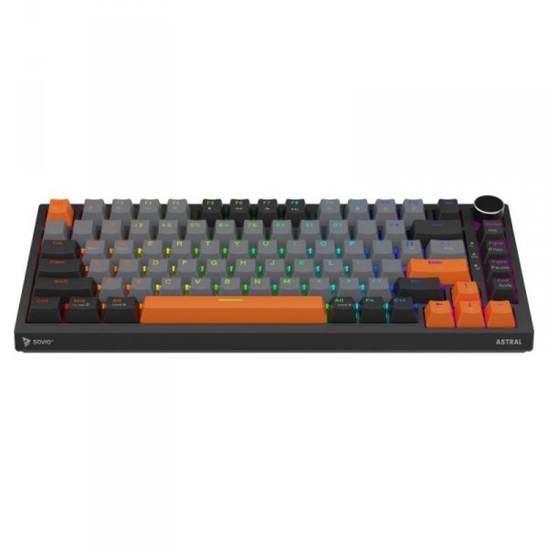 Savio Klawiatura magnetyczna ASTRAL Black OUTEMU White Jade RGB 3 kolory keycapów