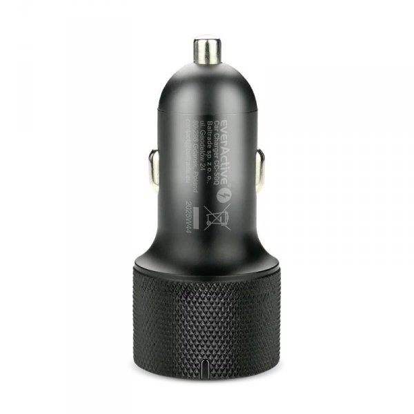 everActive Ładowarka samochodowa CC-50Q QC3.0 75W 1X USB + 1X USB-C PD czarna