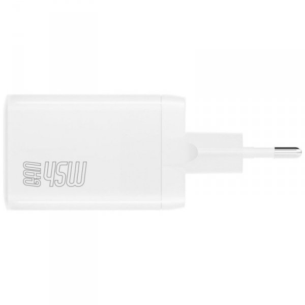 4smarts Ładowarka sieciowa PDPlug Dual 45W 2xUSB-C Biała