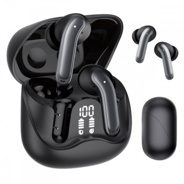 Audiocore Słuchawki bezprzewodowe AC591 PRO ANC , ENC, 6 mikrofonów, etui ładujące