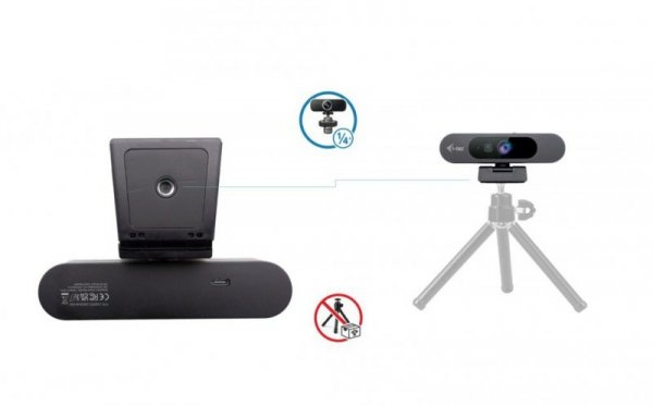 i-tec Kamera SOLOMON PRO 900 4K Webcam PiP AI Autofocus WDR - CAMSOLOMON4K900