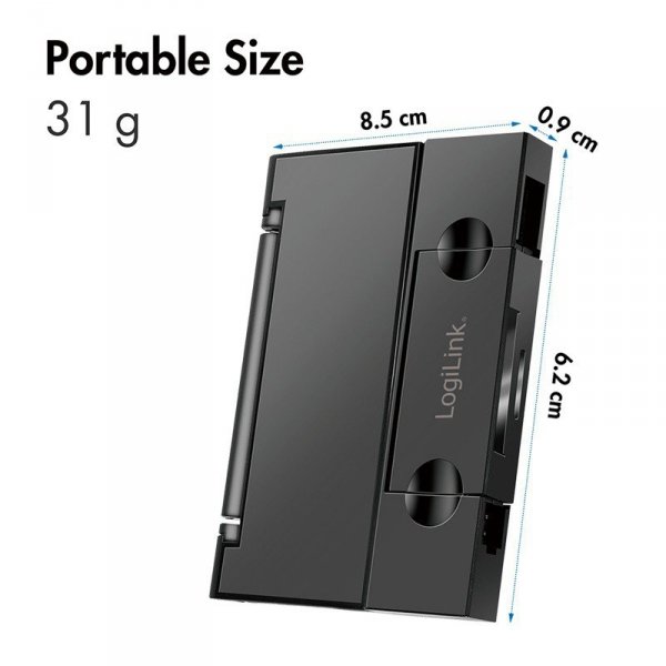 LogiLink Czytnik kart USB3.2 Gen 1, SD/microSD