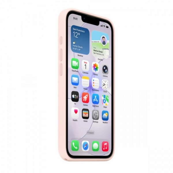 Apple Etui silikonowe z MagSafe do iPhonea 17e - jasnoróżowe