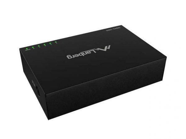 Lanberg Switch DSM1-1005 5X 1GB/S niezarządzalny Gigabit Ethernet Desktop 12V ( obudowa metalowa)